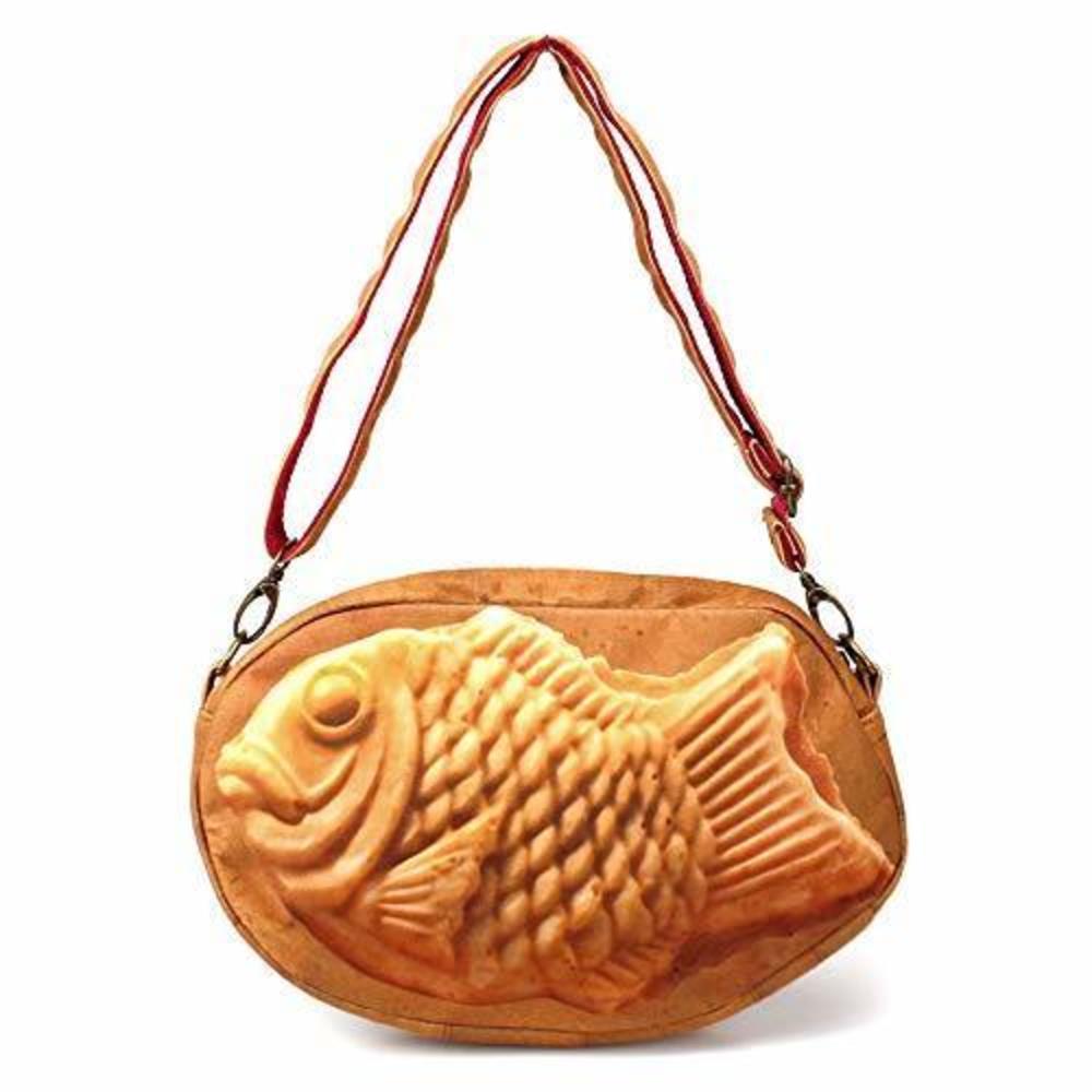 Taiyaki Kawaii Purse Shoulder Bag - Japanese Fish Cake Print Travel Clutch <3